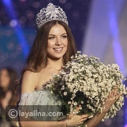 فيديو لحظة فوز مايا رعيدي بلقب ملكة جمال لبنان 2018