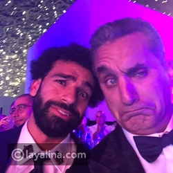 فيديو: رقص باسم يوسف في حفل GQ يثير ضجة.. وهكذا تفاعل معه محمد صلاح