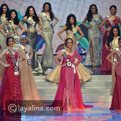 شاهد لحظة الكارثة.. احتراق ملكة جمال أثناء تتويجها