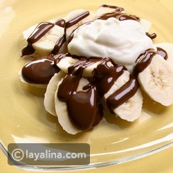 طريقة عمل شرائح الموز بالشوكولاته