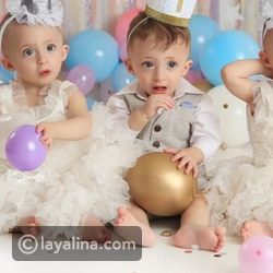 احتفال الدكتورة خلود بعيد ميلاد أطفالها الثلاثة وسط أجواء من البهجة