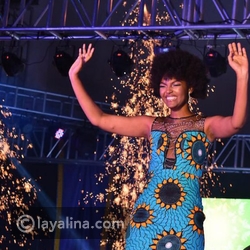 فيديو لحظة اشتعال النيران بشعر ملكة جمال أفريقيا 2018 أثناء تتويجها