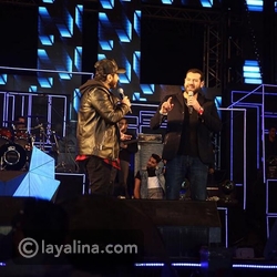 فيديو عمرو يوسف يشعل حفل تامر حسني بالرقص والغناء