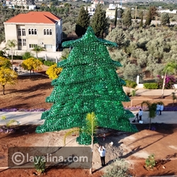 أرز الأمل في لبنان: أكبر شجرة بلاستيكية في العالم