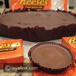 فيديو طريقة تحضير قطعة reese's chocolate عملاقة