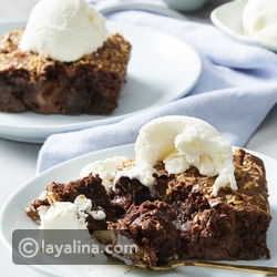 فيديو طريقة براونيز شوكولاتة ليندت مع جوز الهند