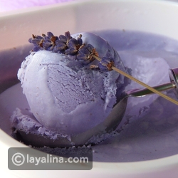 فيديو طريقة تحضير آيس كريم اللافندر وتوت الأزرق من أجل راحة الأعصاب