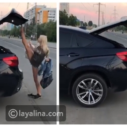 شاهد: فتاة جميلة جدا تغلق سيارتها بطريقة غير متوقعة وتصنع هذا الجدل