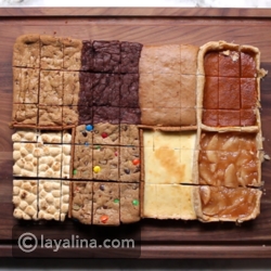 فيديو طريقة ذكية وشهية لتقديم 8 أنواع حلويات في طبق واحد