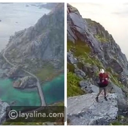 فيديو: أخطر عرض زواج.. بعد أن طلب يدها كاد أن يسقط بها من قمة جبل