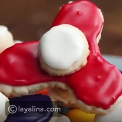 فيديو صنع كوكيز على شكل لعبة "سبينر"